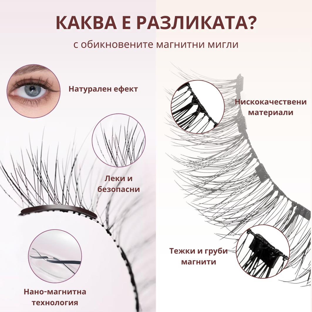 Магнитни Мигли Instalash с натурален ефект